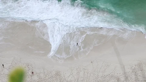 Turquoise water background from top view. Summer seascape from air. Nusa Penida Stock Footage 126004635