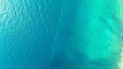Turquoise water creating stunning gradient in tropical ocean paradise Foto stock