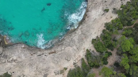 Turquoise water in Mallorca Stock Footage 278235940