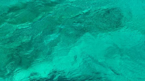 Turquoise water moving in the wind Stockbeeldmateriaal 112308627