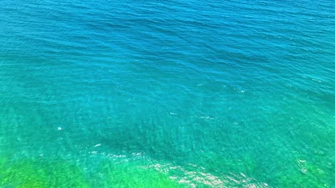 Turquoise water ripple background texture. Caribbean sea texture. Stock Footage 331926216