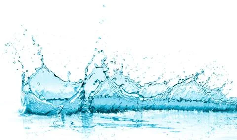 Turquoise water splash Stock Photos