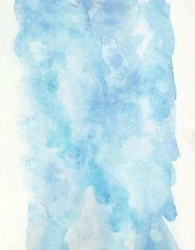 Turquoise Watercolor Washes Stock Illustration