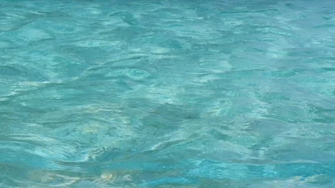 Turquoise waters in slow motion close-up Stock Footage 124495210