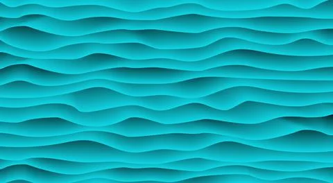 Turquoise waves Stock Illustration