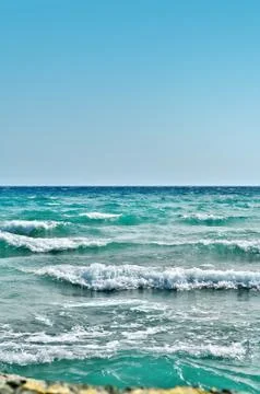 Turquoise waves 库存照片