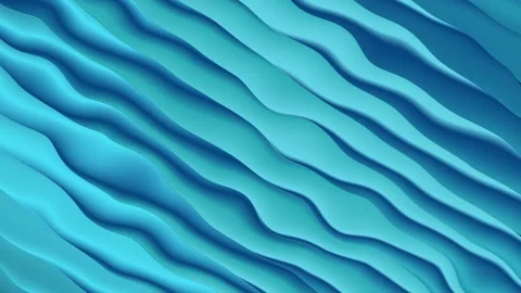 Turquoise wavy liquid animation Stock Footage 312486085