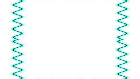 Turquoise Zigzag Border Stock Footage 284402877
