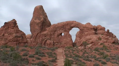 Turret Arch 5 Stock Footage 646964