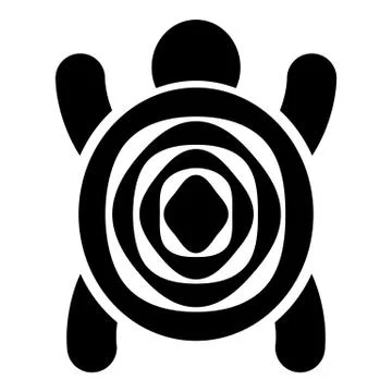 Turtle animal icon, simple style Stockillustratie