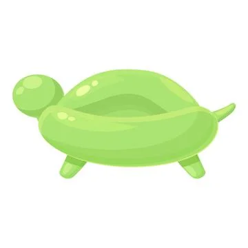 Turtle balloon icon cartoon vector. Animal toy Illustrazione stock