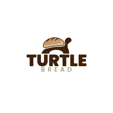 Turtle Bread Logo Stock Illustration