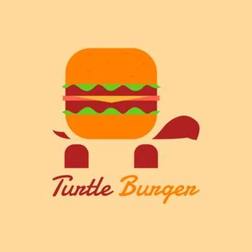 TURTLE BURGER Stock Illustration