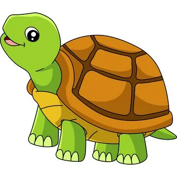 Turtle Cartoon Clipart Vector Illustration Illustrazione stock