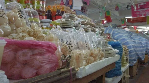 Turtle eggs being sold openly in Payang Market in Kuala Terengganu, Malaysia. Stock Footage 106144302