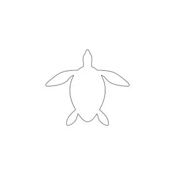 Turtle. flat vector icon Stock Illustration