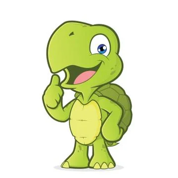 Turtle giving thumbs up Stock Illustration