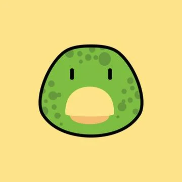 Turtle head cartoon icon Stock Illustration