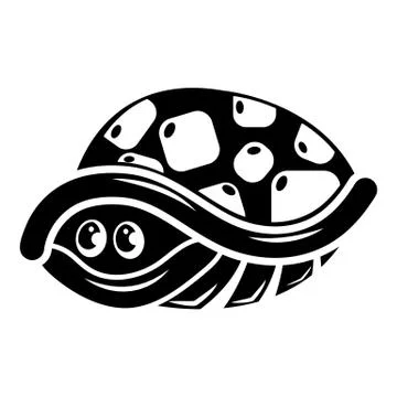 Turtle in house icon, simple style イラスト素材