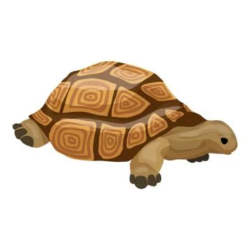 Turtle icon, cartoon style Ilustración de archivo