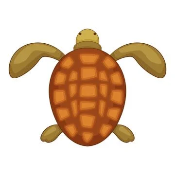 Turtle icon, cartoon style Stock Illustration