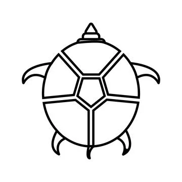 Turtle icon design Stock Illustration