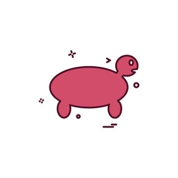Turtle icon design vector Stock Illustration