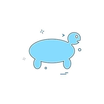 Turtle icon design vector Stock Illustration