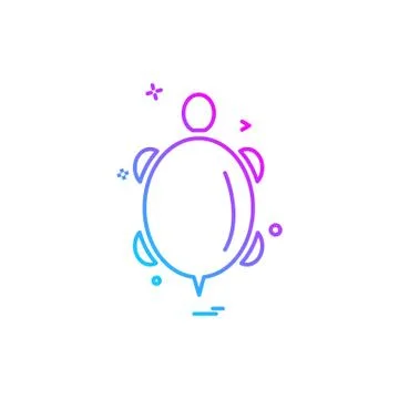 Turtle icon design vector Stock Illustration