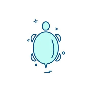 Turtle icon design vector Stock Illustration