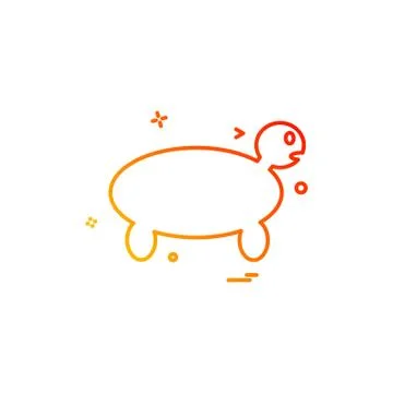 Turtle icon design vector Stock Illustration