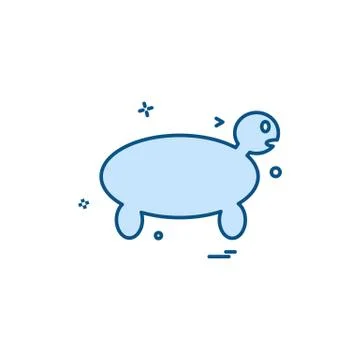 Turtle icon design vector Stock Illustration
