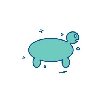 Turtle icon design vector Stockillustratie