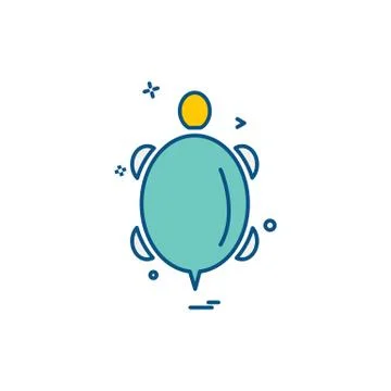 Turtle icon design vector Illustrazione stock