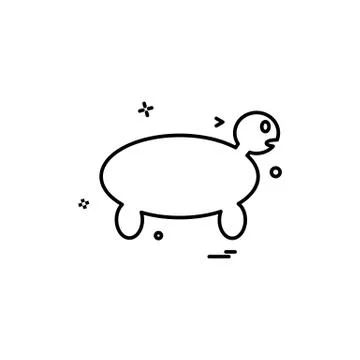 Turtle icon design vector Stock Illustration
