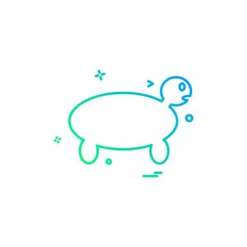 Turtle icon design vector Stock Illustration