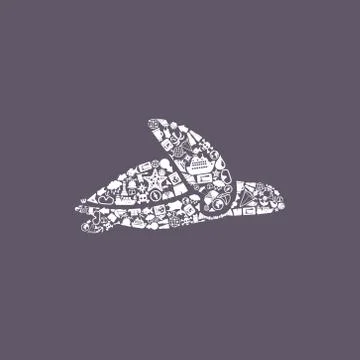 Turtle icon 스톡 일러스트