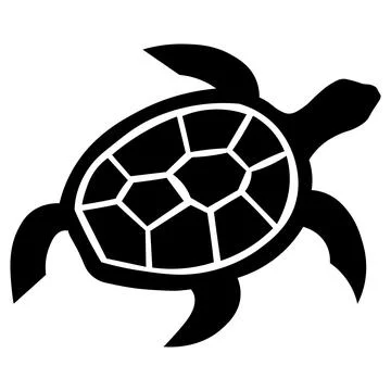 Turtle icon isolated on white background Stock Illustration