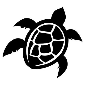 Turtle icon isolated on white background Stock Illustration