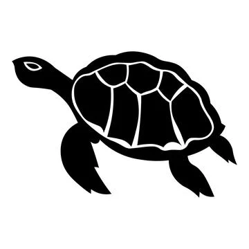 Turtle icon isolated on white background Stock Illustration