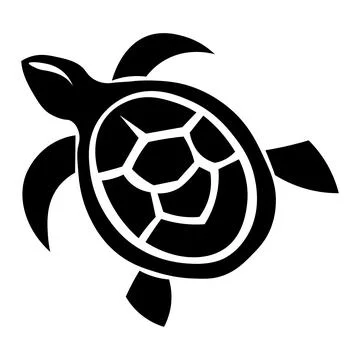 Turtle icon isolated on white background イラスト素材