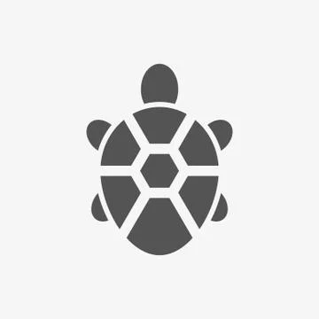 Turtle icon stock vector illustration flat design Stock Illustration