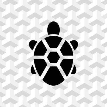 Turtle icon stock vector illustration flat design Stock Illustration