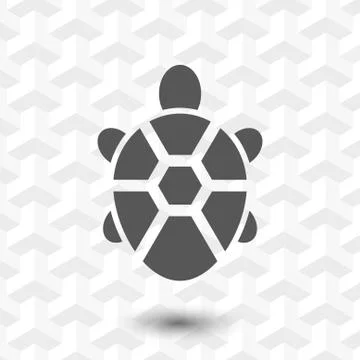 Turtle icon stock vector illustration flat design Stock Illustration