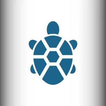 Turtle icon stock vector illustration flat design Stock Illustration