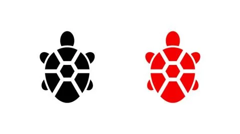 Turtle icon stock vector illustration flat design Stock Illustration