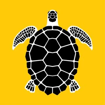 Turtle icon, symbol Stock Illustration