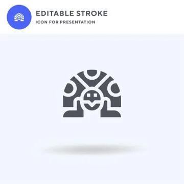 Turtle icon vector, filled flat sign, solid pictogram isolated on white, logo Stock Illustration