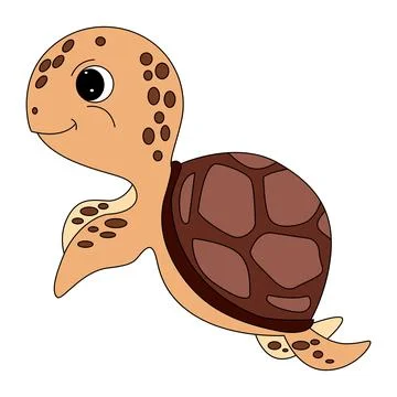 A turtle jumping vector illustration Stock Illustration