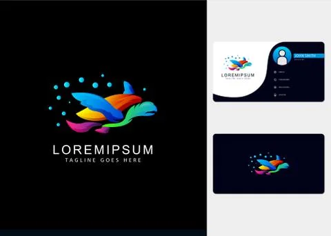 Turtle logo design inspiration 스톡 일러스트